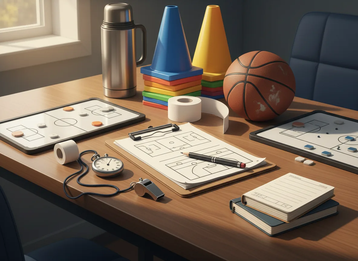 AI-generated illustration of a sports coaching